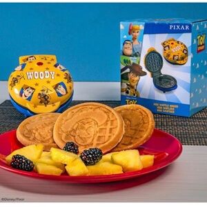 Uncanny Brands Disney Pixar Toy Story Woody Mini Waffle Maker.